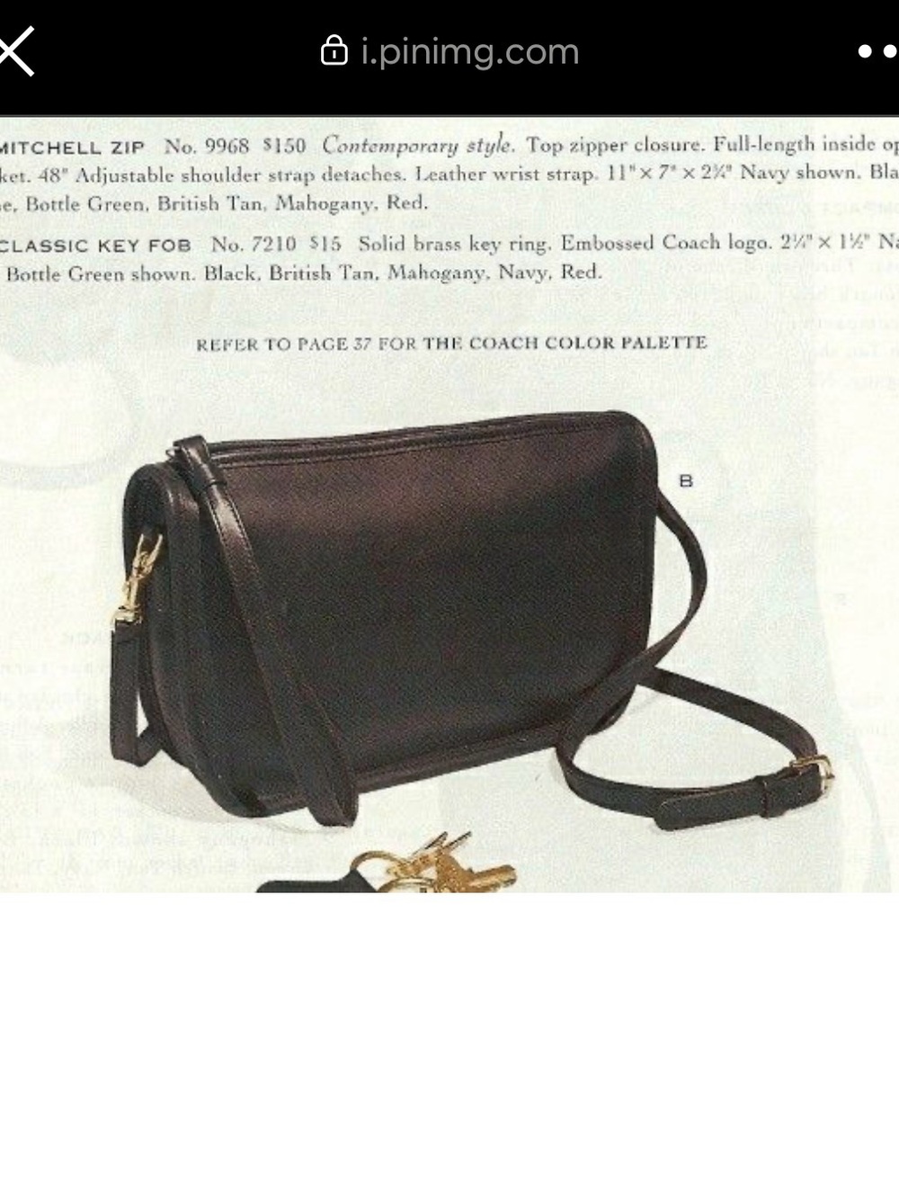Vintage Coach Mitchell Zip 9968 - Picture 11 of 11